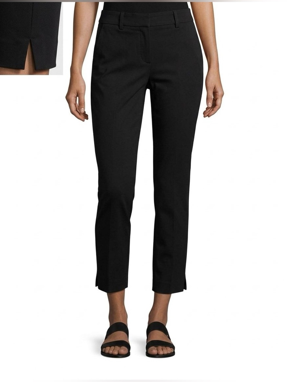 Theory Izelle C. Jetty Black Pants Size 10 27" Inseam